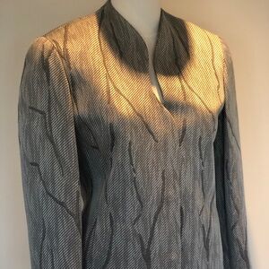 Custom tailored pantsuit.
Elegant